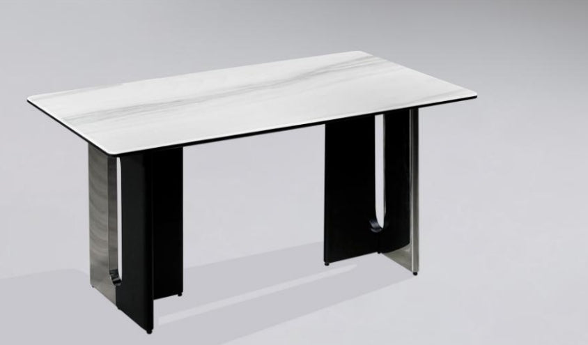 欣家居 義式現代簡約  意式輕奢岩板小戶型岩板餐桌