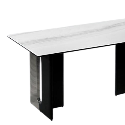 欣家居 義式現代簡約  意式輕奢岩板小戶型岩板餐桌