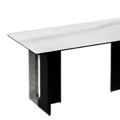 欣家居 義式現代簡約  意式輕奢岩板小戶型岩板餐桌