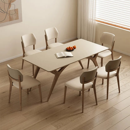 欣家居 北歐風 現代簡約 小戶型岩板餐桌椅