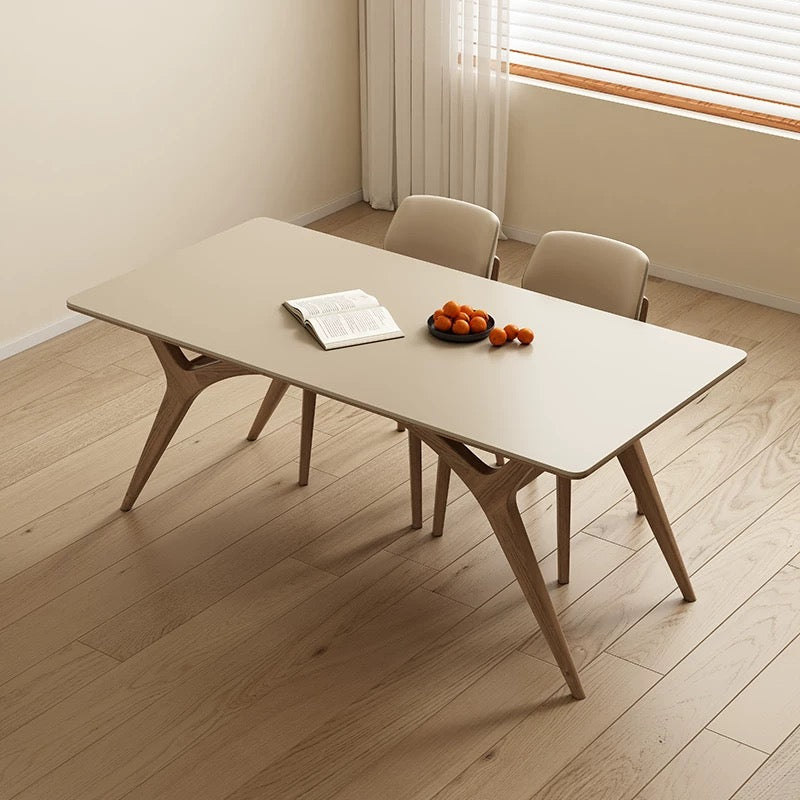 欣家居 北歐風 現代簡約 小戶型岩板餐桌椅