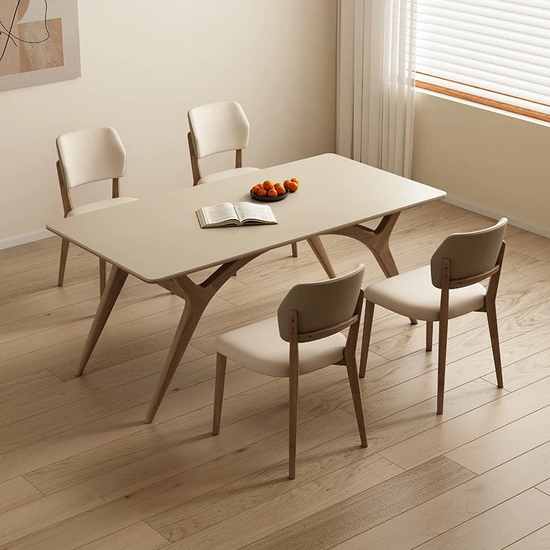 欣家居 北歐風 現代簡約 小戶型岩板餐桌椅