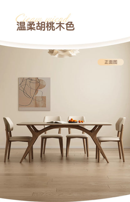 欣家居 北歐風 現代簡約 小戶型岩板餐桌椅