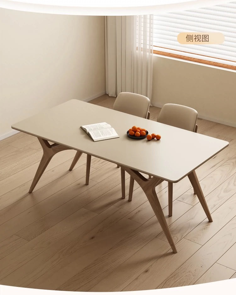 欣家居 北歐風 現代簡約 小戶型岩板餐桌椅