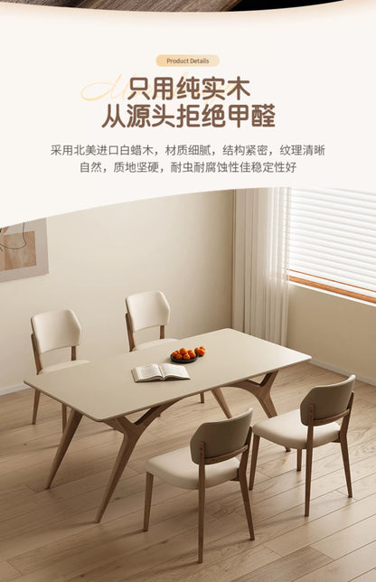 欣家居 北歐風 現代簡約 小戶型岩板餐桌椅