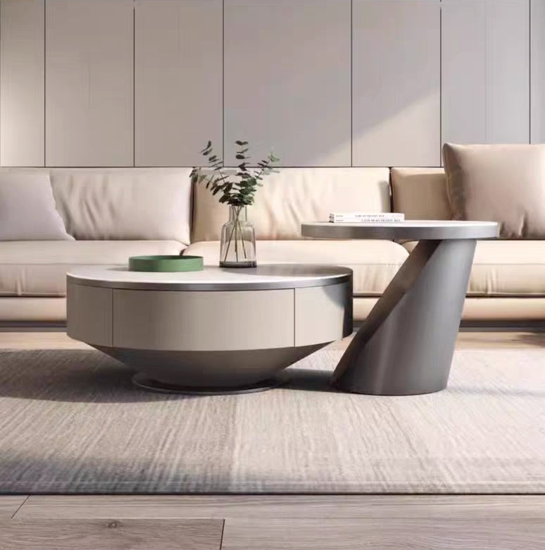 欣家居 儀式輕奢 現代簡約 小戶型客廳岩板茶几