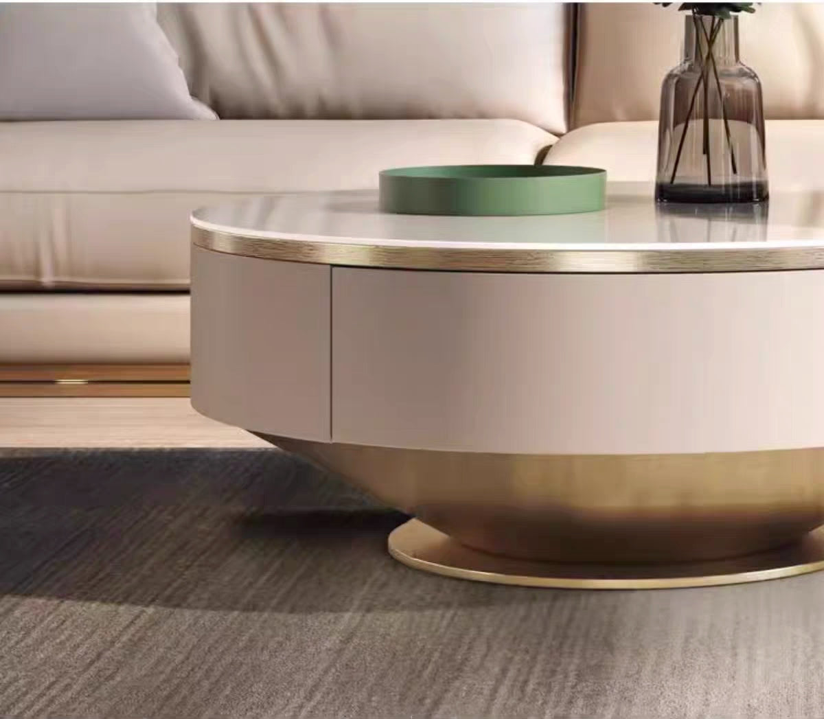 欣家居 儀式輕奢 現代簡約 小戶型客廳岩板茶几