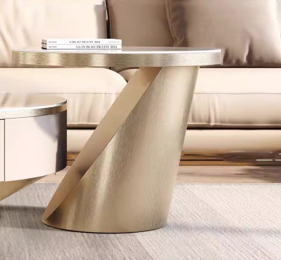 欣家居 儀式輕奢 現代簡約 小戶型客廳岩板茶几