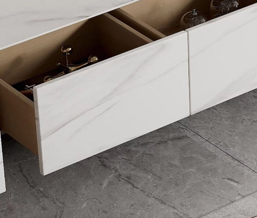 欣家居 義式現代 簡約高級 輕奢岩板 小戶型電視櫃