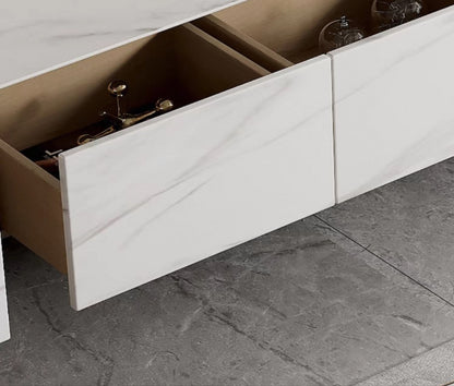 欣家居 義式現代 簡約高級 輕奢岩板 小戶型電視櫃