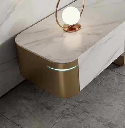 欣家居 義式現代 簡約高級 輕奢岩板 小戶型電視櫃