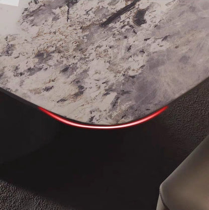 欣家居 義式輕奢 設計師新款 潘多拉岩板餐桌