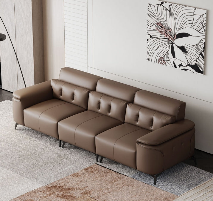 欣家居 義式現代風 簡約時尚 直排沙發 真皮沙發LPS0525FA