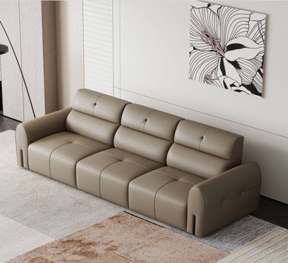 欣家居 義式現代風 簡約時尚 直排沙發 真皮沙發LPS0526FA