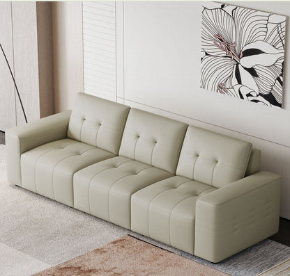 欣家居 義式現代風 簡約時尚 直排沙發 真皮沙發LPS0527FA