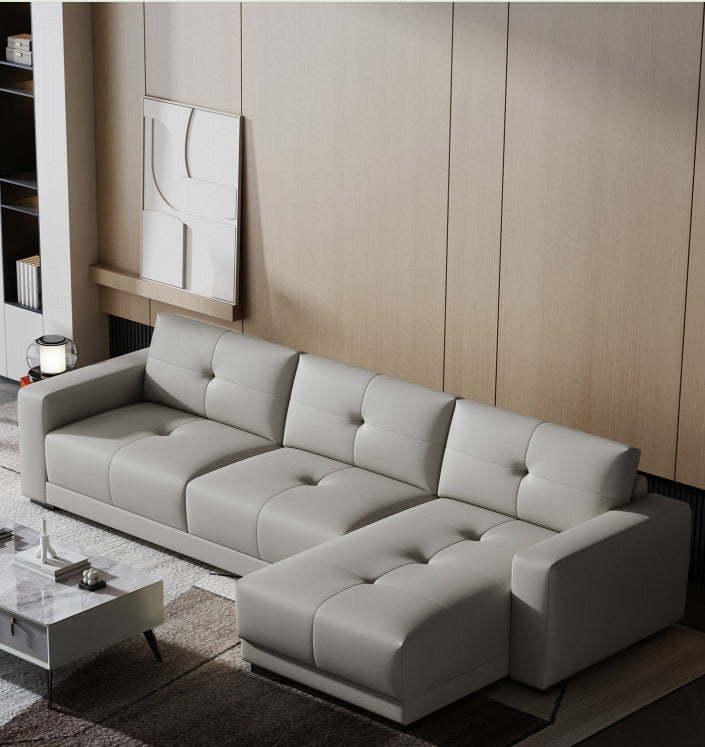 欣家居 義式現代風 簡約時尚 直排沙發 真皮沙發LPS0485BB