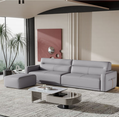 欣家居 義式現代風 簡約時尚 直排沙發 真皮沙發LPS0599P