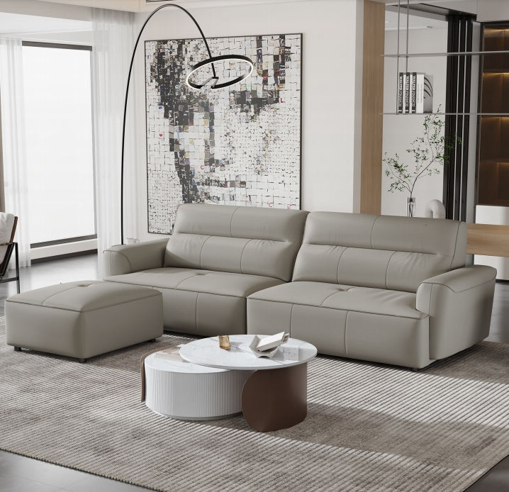 欣家居 義式現代風 簡約時尚 直排沙發 真皮沙發LPS0602