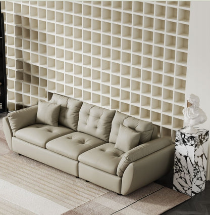 欣家居 義式現代風 簡約時尚 直排沙發 真皮沙發LPS0546FC