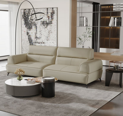 欣家居 義式現代風 簡約時尚 直排沙發 真皮沙發LPS0645