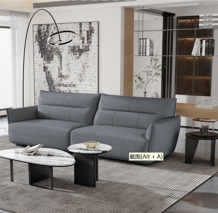 欣家居 義式現代風 簡約時尚 直排沙發 真皮沙發LPS0644