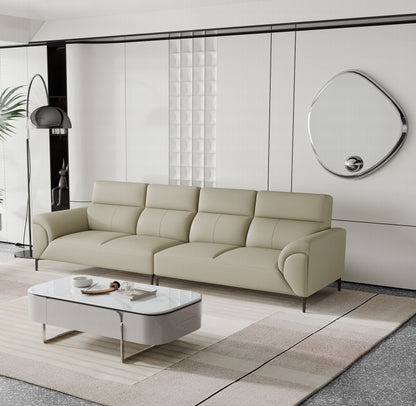 欣家居 義式現代風 簡約時尚 直排沙發 真皮沙發LPS0655