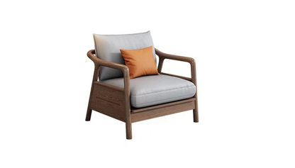 欣家居 北歐風 科技佈/棉麻佈 小戶型客廳 實木沙發YLS13