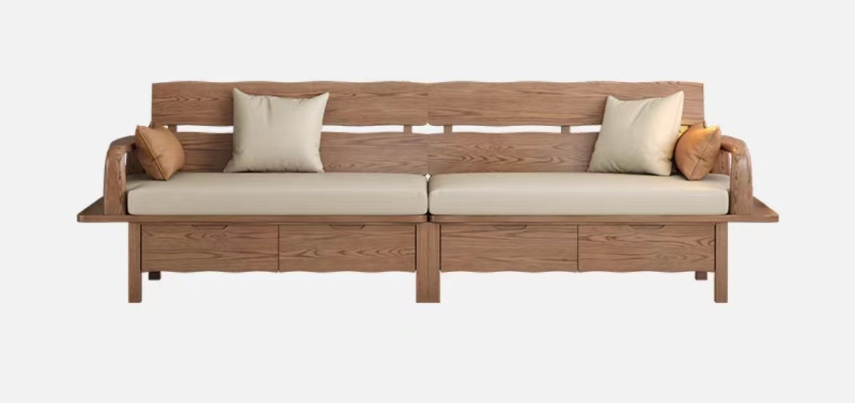 欣家居 北歐風冬夏兩用款式 小戶型客廳 棉麻佈 儲物收納沙發YLS16