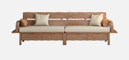 欣家居 北歐風冬夏兩用款式 小戶型客廳 棉麻佈 儲物收納沙發YLS16