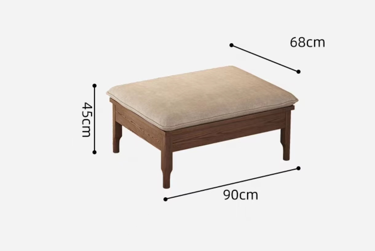 欣家居 北歐風 棉麻佈/科技佈  小戶型客廳 實木沙發YLS20