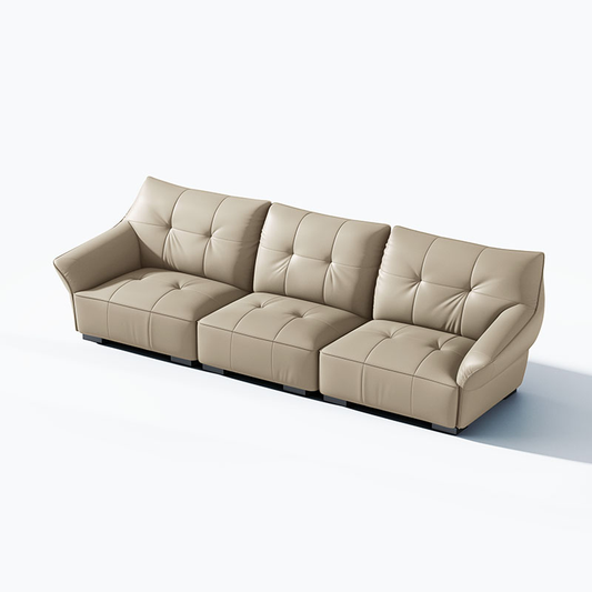 欣家居 義式現代風 簡約時尚 直排沙發 真皮沙發LPS0474BB