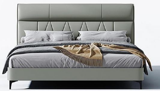 欣家居 實木 高回彈海綿 真皮 五金腳 大床 LPBX121