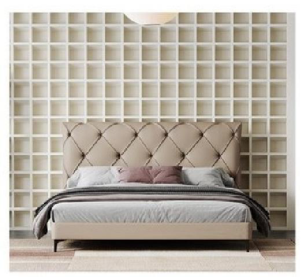 欣家居  實木框架 高回彈海綿 生態皮 塑料合金腳 大床 LPBX221FC