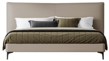 欣家居 實木框架 生態真皮皮 碳素鋼五金腳大床 LPBX228FA