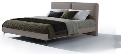 欣家居 實木框架 高回彈海綿 生態真皮皮 大床 LPBX229FA