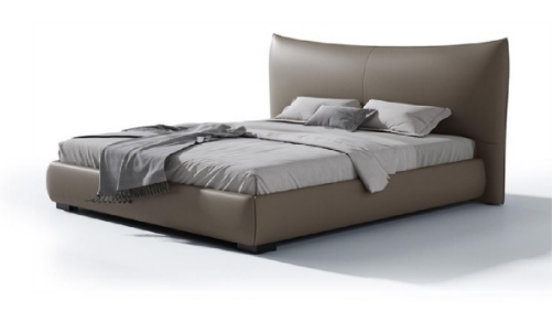 欣家居 實木 高回彈海綿 真皮 塑料腳 大床 LPBX236FD