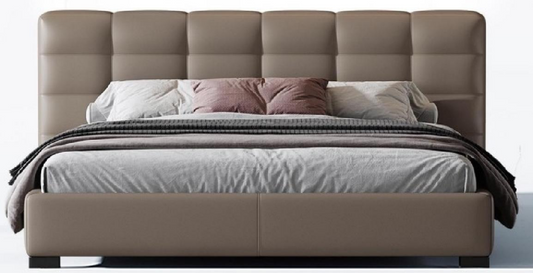 欣家居 實木 高回彈海綿 真皮 實木腳 大床 LPBX242FD