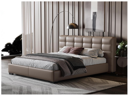 欣家居 實木 高回彈海綿 真皮 實木腳 大床 LPBX242FD