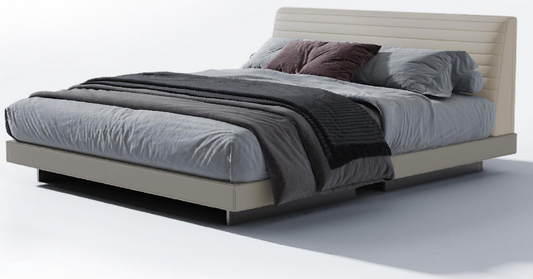 欣家居 實木 高回彈海綿 真皮 不銹鋼五金 防滑布 大床 LPBX243FD