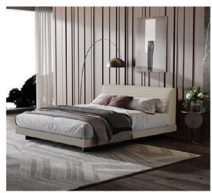 欣家居 實木 高回彈海綿 真皮 不銹鋼五金 防滑布 大床 LPBX243FD