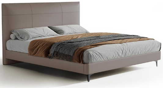 欣家居 實木框架 頭層真牛皮大床 LPBX271