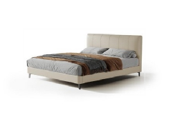 欣家居 實木 高回彈海綿 頭層真牛皮 1.8米床 LPBX303