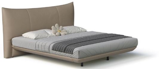 欣家居 實木框架 高回彈海綿 頭層真牛皮 含燈帶大床 LPBX344