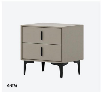 欣家居 中纖板 松木抽 仿皮 碳素鋼五金腳 床頭櫃 LPGN176