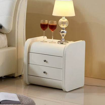 欣家居 中纖板 松木抽 仿皮 碳素鋼五金腳 床頭櫃 LPGN213