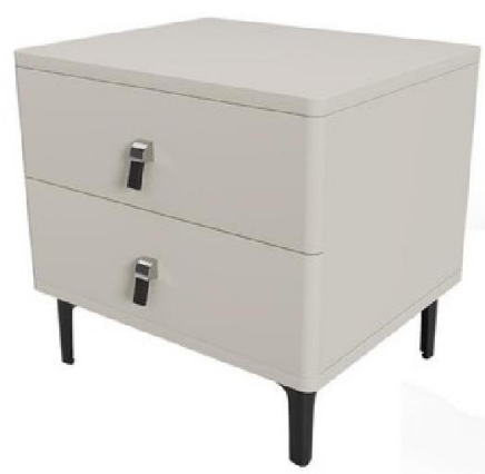 欣家居 E1級中纖板 海鹽色 松木 碳素鋼腳 床頭櫃 LPGN221