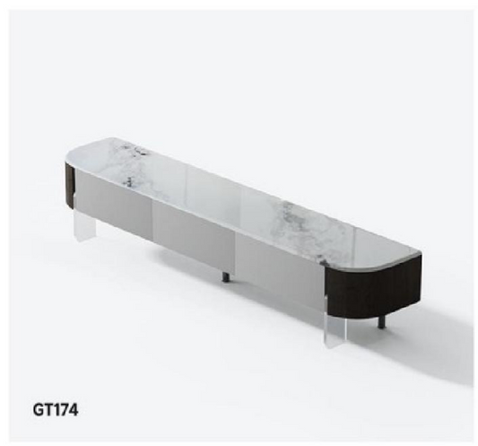 欣家居 微晶石 E1級中纖板 松木抽鬥 亞克力腳 電視櫃 LPGT174