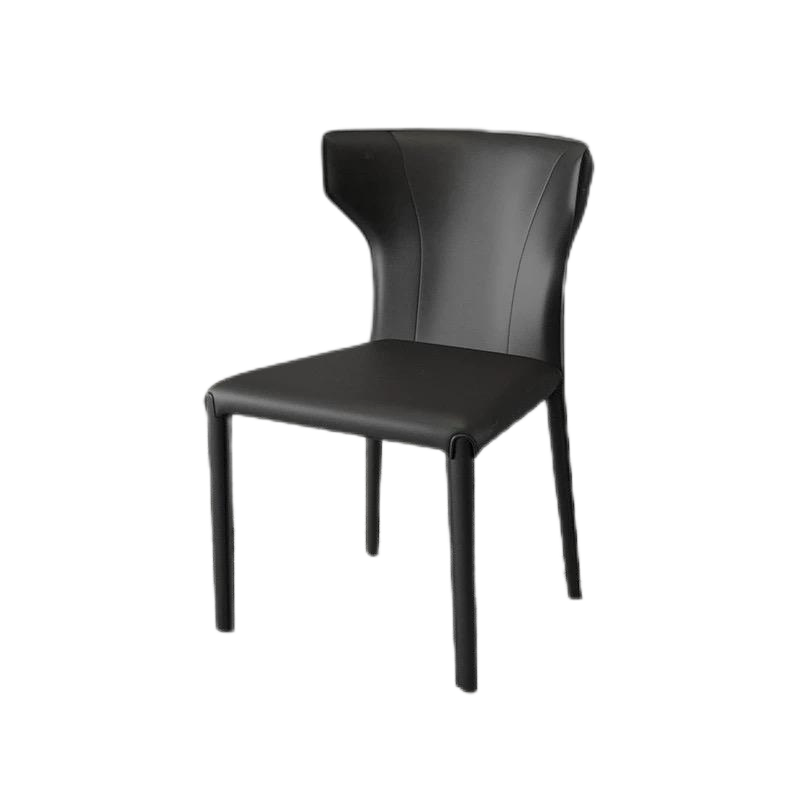 欣家居 意式極簡 設計師款 馬鞍皮餐椅 辦公Loft風 家用餐桌椅YX664