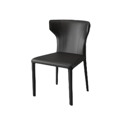 欣家居 意式極簡 設計師款 馬鞍皮餐椅 辦公Loft風 家用餐桌椅YX664