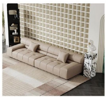 欣家居 實木 羽絨 生態皮 塑料合金腳 四人位沙發 LPS0529FC